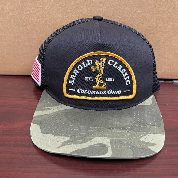 Arnold Classic Bodybuilding Columbus Ohio Camo USA Flag SnapBack Hat Nick Walker